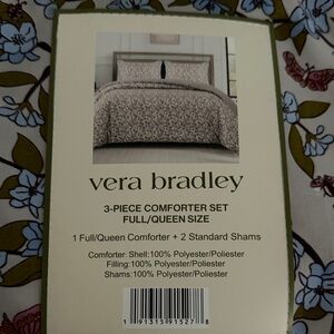 Vera Bradley Blue and Brown Comforter Set